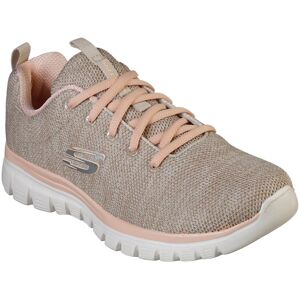 Sneaker SKECHERS "Graceful - Twisted Fortune", Damen, Gr. 39, beige (beige, rosa), Textil, Mesh, Schuhe Sneaker, Freizeitschuh, Halbschuh, Schnürschuh mit Memory Foam Sneaker SKECHERS "Graceful - Twisted Fortune", Damen, Gr. 39, beige (beige, rosa), Textil, Mesh, Schuhe Sneaker, Freizeitschuh, Halbschuh, Schnürschuh mit Memory Foam