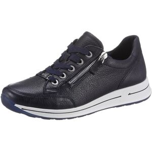 Sneaker ARA "OSAKA", Damen, Gr. 9 (43), blau, Glattleder, unifarben, Schuhe Sneaker, Freizeitschuh, Halbschuh, Schnürschuh mit Reissverschluss, H-Weite Sneaker ARA "OSAKA", Damen, Gr. 9 (43), blau, Glattleder, unifarben, Schuhe Sneaker, Freizeitschuh, Halbschuh, Schnürschuh mit Reissverschluss, H-Weite