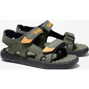 Sandale TIMBERLAND "PERKINS ROW BACKSTRAP SANDAL", Mädchen, Gr. 22, grün (khaki), Synthetik, Schuhe Sandale, mit Klettverschluss Sandale TIMBERLAND "PERKINS ROW BACKSTRAP SANDAL", Mädchen, Gr. 22, grün (khaki), Synthetik, Schuhe Sandale, mit Klettverschluss