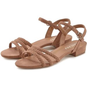 Sandale LASCANA "Sommerschuh", Damen, Gr. 40, braun (taupe), Obermaterial: 100% Textilmaterial. Decksohle: 100% Lederimitat. Futter: 100% Lederimitat. Laufsohle: 100% Synthetik, unifarben, Schuhe Sandale, Sandalette, Sommerschuh mit geflochtenen Riemchen Sandale LASCANA "Sommerschuh", Damen, Gr. 40, braun (taupe), Obermaterial: 100% Textilmaterial. Decksohle: 100% Lederimitat. Futter: 100% Lederimitat. Laufsohle: 100% Synthetik, unifarben, Schuhe Sandale, Sandalette, Sommerschuh mit geflochtenen Riemchen