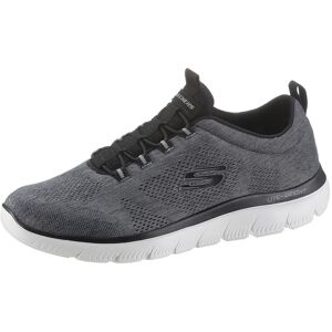 Slip-On Sneaker SKECHERS "SUMMITS", Herren, Gr. 39, schwarz-weiss (schwarz, weiß), Textil, Schuhe Slip-On Sneaker, Freizeitschuh, Slipper, Komfortschuh mit elastischer Bungee-Schnürung Slip-On Sneaker SKECHERS "SUMMITS", Herren, Gr. 39, schwarz-weiss (schwarz, weiß), Textil, Schuhe Slip-On Sneaker, Freizeitschuh, Slipper, Komfortschuh mit elastischer Bungee-Schnürung
