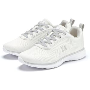 Sneaker LASCANA "Turnschuhe", Mädchen, Gr. 36, grau (weiß, hellgrau), Obermaterial: 60% Textilmaterial, 40% Lederimitat. Decksohle: 100% Textilmaterial. Futter: 100% Textilmaterial. Laufsohle: 100% Synthetik, kontrastfarbene Details, unifarben, Basic, Sch Sneaker LASCANA "Turnschuhe", Mädchen, Gr. 36, grau (weiß, hellgrau), Obermaterial: 60% Textilmaterial, 40% Lederimitat. Decksohle: 100% Textilmaterial. Futter: 100% Textilmaterial. Laufsohle: 100% Synthetik, kontrastfarbene Details, unifarben, Basic, Sch
