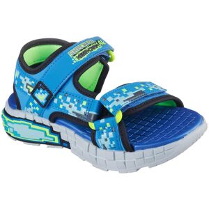 Sandale SKECHERS "MEGA-SPLASH 4K", Mädchen, Gr. 29, blau (blau, schwarz), Lederimitat, Textil, kontrastfarbene Details, Schuhe Sandale, Mega Craft Sandale mit Klettverschluss, Grössenschablone zum Download Sandale SKECHERS "MEGA-SPLASH 4K", Mädchen, Gr. 29, blau (blau, schwarz), Lederimitat, Textil, kontrastfarbene Details, Schuhe Sandale, Mega Craft Sandale mit Klettverschluss, Grössenschablone zum Download