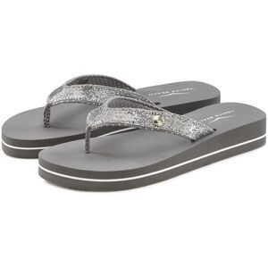 Badezehentrenner VENICE BEACH "Sandale, Badeschuh, Badelatsche, Flip Flop, Badeschlappe, Pantolette", Damen, Gr. 39, grau, Obermaterial: 100% Textilmaterial. Decksohle: 100% Synthetik. Futter: 100% Textilmaterial. Laufsohle: 100% Synthetik, Glitzer, unifa Badezehentrenner VENICE BEACH "Sandale, Badeschuh, Badelatsche, Flip Flop, Badeschlappe, Pantolette", Damen, Gr. 39, grau, Obermaterial: 100% Textilmaterial. Decksohle: 100% Synthetik. Futter: 100% Textilmaterial. Laufsohle: 100% Synthetik, Glitzer, unifa