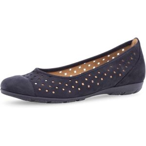 Ballerina GABOR, Damen, Gr. 40, blau (nachtblau), Nubukleder, Schuhe Ballerina, Slipper, Businessschuh, Halbschuh mit Hovercraft Luftkammerlaufsohle Ballerina GABOR, Damen, Gr. 40, blau (nachtblau), Nubukleder, Schuhe Ballerina, Slipper, Businessschuh, Halbschuh mit Hovercraft Luftkammerlaufsohle