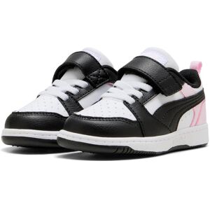 Sneaker PUMA "REBOUND V6 LO AC+ INF", Jungen, Gr. 24, puma weiß, puma schwarz, pearl pink, Synthetik, mehrfarbig, Schuhe Sneaker, mit Klettverschluss, weiche Einlegesohle, profilierte Gummilaufsohle Sneaker PUMA "REBOUND V6 LO AC+ INF", Jungen, Gr. 24, puma weiß, puma schwarz, pearl pink, Synthetik, mehrfarbig, Schuhe Sneaker, mit Klettverschluss, weiche Einlegesohle, profilierte Gummilaufsohle