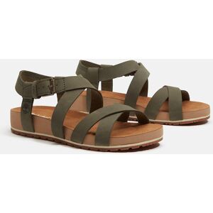 Sandale TIMBERLAND "MALIBU WAVES BACKSTRAP SANDAL", Damen, Gr. 37,5, dk grn nubuck, Leder, Schuhe Sandale, aus Leder Sandale TIMBERLAND "MALIBU WAVES BACKSTRAP SANDAL", Damen, Gr. 37,5, dk grn nubuck, Leder, Schuhe Sandale, aus Leder