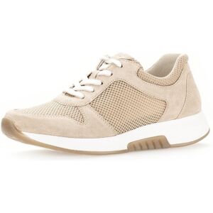 Keilsneaker ROLLINGSOFT, Damen, Gr. 36, beige (hellbeige), Textil, Veloursleder, unifarben, Schuhe Keilsneaker, Freizeitschuh, Halbschuh, Schnürschuh im sommerlichem Materialmix Keilsneaker ROLLINGSOFT, Damen, Gr. 36, beige (hellbeige), Textil, Veloursleder, unifarben, Schuhe Keilsneaker, Freizeitschuh, Halbschuh, Schnürschuh im sommerlichem Materialmix