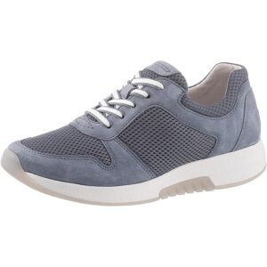 Keilsneaker ROLLINGSOFT, Damen, Gr. 44, blau (graublau), Textil, Veloursleder, unifarben, Schuhe Keilsneaker, Freizeitschuh, Halbschuh, Schnürschuh im sommerlichem Materialmix Keilsneaker ROLLINGSOFT, Damen, Gr. 44, blau (graublau), Textil, Veloursleder, unifarben, Schuhe Keilsneaker, Freizeitschuh, Halbschuh, Schnürschuh im sommerlichem Materialmix