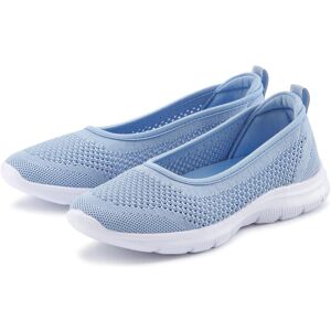 Sneaker Ballerinas LASCANA "Halbschuh, Slip-On-Sneaker", Damen, Gr. 37, blau (hellblau), Obermaterial: 100% Textilmaterial. Decksohle: 100% Textilmaterial. Futter: 100% Textilmaterial. Laufsohle: 100% Synthetik, unifarben, Schuhe Sneaker Ballerinas, zum R Sneaker Ballerinas LASCANA "Halbschuh, Slip-On-Sneaker", Damen, Gr. 37, blau (hellblau), Obermaterial: 100% Textilmaterial. Decksohle: 100% Textilmaterial. Futter: 100% Textilmaterial. Laufsohle: 100% Synthetik, unifarben, Schuhe Sneaker Ballerinas, zum R
