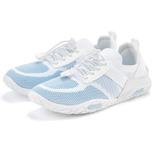 Sneaker LASCANA "Slip-On-Sneaker", Damen, Gr. 38, blau (weiß, hellblau), Obermaterial: 50% Lederimitat, 50% Textilmaterial. Decksohle: 100% Textilmaterial. Futter: 100% Textilmaterial. Laufsohle: 100% Synthetik, mehrfarbig, Basic, Schuhe Sneaker, Freizeit Sneaker LASCANA "Slip-On-Sneaker", Damen, Gr. 38, blau (weiß, hellblau), Obermaterial: 50% Lederimitat, 50% Textilmaterial. Decksohle: 100% Textilmaterial. Futter: 100% Textilmaterial. Laufsohle: 100% Synthetik, mehrfarbig, Basic, Schuhe Sneaker, Freizeit