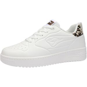 Sneaker KANGAROOS "K-TOP SWEENY", Damen, Gr. 40, weiss (weiß, leo), Synthetik, Schuhe Sneaker Sneaker KANGAROOS "K-TOP SWEENY", Damen, Gr. 40, weiss (weiß, leo), Synthetik, Schuhe Sneaker