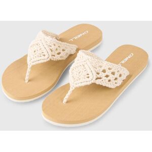 O`Neill Zehentrenner O'NEILL "DITSY CROCHET SANDALS", Damen, Gr. 36, snow weiß, Synthetik, Schuhe Zehentrenner, Sommerschuh, Sandale, Schlappen, mit Gummilaufsohle O`Neill Zehentrenner O'NEILL "DITSY CROCHET SANDALS", Damen, Gr. 36, snow weiß, Synthetik, Schuhe Zehentrenner, Sommerschuh, Sandale, Schlappen, mit Gummilaufsohle