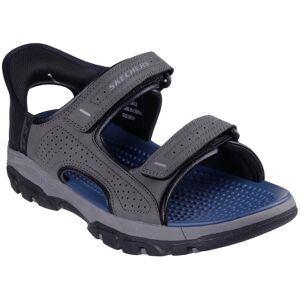 Outdoorsandale SKECHERS "TRESMEN-REECE", Herren, Gr. 41, grau, Lederimitat, Schuhe Outdoorsandale, Trekking Sandale, Outdoorschuh mit Heel Pillow Funktion Outdoorsandale SKECHERS "TRESMEN-REECE", Herren, Gr. 41, grau, Lederimitat, Schuhe Outdoorsandale, Trekking Sandale, Outdoorschuh mit Heel Pillow Funktion