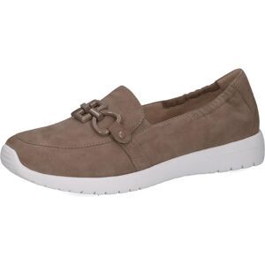 Slipper CAPRICE, Damen, Gr. 39, braun, Veloursleder, Schuhe Slipper, Schlupfschuh, Freizeitschuh, Halbschuh mit schöner Zierschnalle Slipper CAPRICE, Damen, Gr. 39, braun, Veloursleder, Schuhe Slipper, Schlupfschuh, Freizeitschuh, Halbschuh mit schöner Zierschnalle