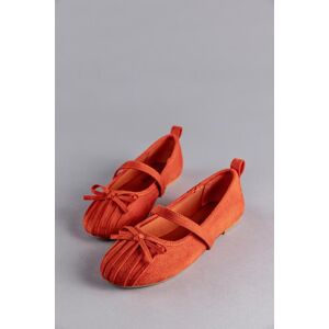 Ballerina ANISTON SHOES, Damen, Gr. 36, orange (orange, rot), Textil, Veloursleder, Schuhe Ballerina, Riemchenballerina, Schlupfschuh, Loafer, Slipper Ballerina ANISTON SHOES, Damen, Gr. 36, orange (orange, rot), Textil, Veloursleder, Schuhe Ballerina, Riemchenballerina, Schlupfschuh, Loafer, Slipper