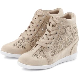 Sneaker LASCANA "Freizeitschuh, Keilstiefelette, Stiefelette", Damen, Gr. 42, beige, Obermaterial: 100% Textilmaterial. Decksohle: 100% Lederimitat. Futter: 100% Textilmaterial. Laufsohle: 100% Synthetik, unifarben, Basic, Schuhe Sneaker, mit innenliegend Sneaker LASCANA "Freizeitschuh, Keilstiefelette, Stiefelette", Damen, Gr. 42, beige, Obermaterial: 100% Textilmaterial. Decksohle: 100% Lederimitat. Futter: 100% Textilmaterial. Laufsohle: 100% Synthetik, unifarben, Basic, Schuhe Sneaker, mit innenliegend