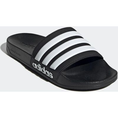 Badesandale ADIDAS SPORTSWEAR "SHOWER ADILETTE", Damen, Gr. 47, schwarz-weiss (core schwarz, ftwr weiß, core schwarz), Synthetik, Schuhe Badesandale, Badelatschen Badesandale ADIDAS SPORTSWEAR "SHOWER ADILETTE", Damen, Gr. 47, schwarz-weiss (core schwarz, ftwr weiß, core schwarz), Synthetik, Schuhe Badesandale, Badelatschen
