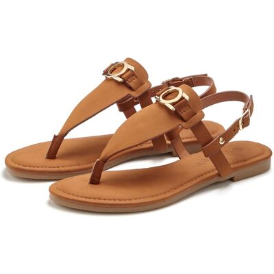 Zehentrenner VIVANCE "Sandale, Sommerschuh, Pantolette", Damen, Gr. 42, braun (camelfarben), Obermaterial: 100% Lederimitat. Decksohle: 100% Lederimitat. Futter: 100% Lederimitat. Laufsohle: 100% Synthetik, unifarben, Schuhe Zehentrenner, NEU mit Schmucke Zehentrenner VIVANCE "Sandale, Sommerschuh, Pantolette", Damen, Gr. 42, braun (camelfarben), Obermaterial: 100% Lederimitat. Decksohle: 100% Lederimitat. Futter: 100% Lederimitat. Laufsohle: 100% Synthetik, unifarben, Schuhe Zehentrenner, NEU mit Schmucke