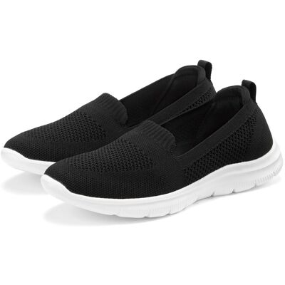 Slipper LASCANA "Halbschuh, Sneaker, Slip-On-Sneaker", Mädchen, Gr. 36, schwarz, Obermaterial: 100% Textilmaterial. Decksohle: 100% Textilmaterial. Futter: 100% Textilmaterial. Laufsohle: 100% Synthetik, Strukturmuster, unifarben, Basic, Schuhe Slipper, a Slipper LASCANA "Halbschuh, Sneaker, Slip-On-Sneaker", Mädchen, Gr. 36, schwarz, Obermaterial: 100% Textilmaterial. Decksohle: 100% Textilmaterial. Futter: 100% Textilmaterial. Laufsohle: 100% Synthetik, Strukturmuster, unifarben, Basic, Schuhe Slipper, a