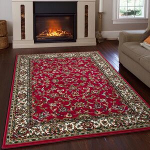 Teppich GOODPRODUCT "Ezzo, mit Bordüre, Kurzflor, Made in Belgium", rot, B:200cm H:7mm L:300cm, Polypropylen, Teppiche, Teppich, Orient-Optik, Teppich, Wohnzimmer, Esszimmer, Schlafzimmer Teppich GOODPRODUCT "Ezzo, mit Bordüre, Kurzflor, Made in Belgium", rot, B:200cm H:7mm L:300cm, Polypropylen, Teppiche, Teppich, Orient-Optik, Teppich, Wohnzimmer, Esszimmer, Schlafzimmer