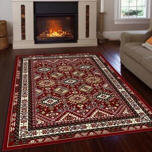 Teppich GOODPRODUCT "Diantha" Gr. 1, rot (weinrot), B:60cm H:7mm L:90cm, Kunstfaser, Teppiche, Teppich, Orient-Optik, mit Bordüre, Kurzflor, pflegeleicht, elegant, weich Teppich GOODPRODUCT "Diantha" Gr. 1, rot (weinrot), B:60cm H:7mm L:90cm, Kunstfaser, Teppiche, Teppich, Orient-Optik, mit Bordüre, Kurzflor, pflegeleicht, elegant, weich