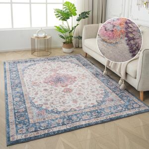 Teppich GOODPRODUCT "Omar, Druckteppich, orientalisches Design, mehrfarbig, bedruckt" Gr. 32, blau, B:40cm H:13mm L:60cm, Kunstfaser, Teppiche, Teppich, Orient-Optik, Vintage Design, weich, Wohnzimmer, Schlafzimmer Teppich GOODPRODUCT "Omar, Druckteppich, orientalisches Design, mehrfarbig, bedruckt" Gr. 32, blau, B:40cm H:13mm L:60cm, Kunstfaser, Teppiche, Teppich, Orient-Optik, Vintage Design, weich, Wohnzimmer, Schlafzimmer