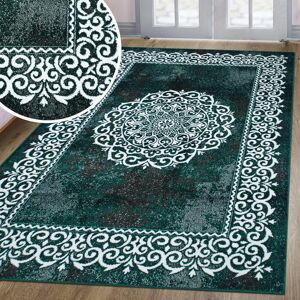 Teppich GOODPRODUCT "Dafna" Gr. 3, dunkelgrün, B:120cm H:9mm L:180cm, Kunstfaser, Teppiche, Teppich, Orient-Optik, Vintage Design, Kurzflor, pflegeleicht, dezenter Glanz Teppich GOODPRODUCT "Dafna" Gr. 3, dunkelgrün, B:120cm H:9mm L:180cm, Kunstfaser, Teppiche, Teppich, Orient-Optik, Vintage Design, Kurzflor, pflegeleicht, dezenter Glanz