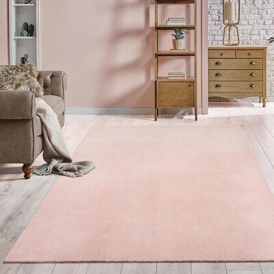 Teppich THE CARPET "kuschelig & Super Soft, Anti-Rutsch Unterseite", pink (blush), B:120cm H:16mm L:160cm, Polyester, Teppiche, Teppich, Waschbar bis 30 Grad, Felloptik, Wohnzimmer Teppich, Kundenliebling Teppich THE CARPET "kuschelig & Super Soft, Anti-Rutsch Unterseite", pink (blush), B:120cm H:16mm L:160cm, Polyester, Teppiche, Teppich, Waschbar bis 30 Grad, Felloptik, Wohnzimmer Teppich, Kundenliebling
