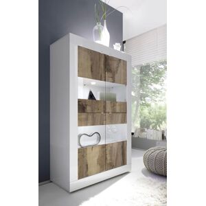 Vitrine HOME AFFAIRE "Basic Höhe 162 cm, Standvitrine mit 4 Türen - Metallgriffe", weiss (weiß hochglanz lack, pero), B:102cm H:162cm T:43cm, Schränke, Vitrine, Stauraumvitrine in moderner Rahmenoptik, Hochschrank, Anrichte Vitrine HOME AFFAIRE "Basic Höhe 162 cm, Standvitrine mit 4 Türen - Metallgriffe", weiss (weiß hochglanz lack, pero), B:102cm H:162cm T:43cm, Schränke, Vitrine, Stauraumvitrine in moderner Rahmenoptik, Hochschrank, Anrichte