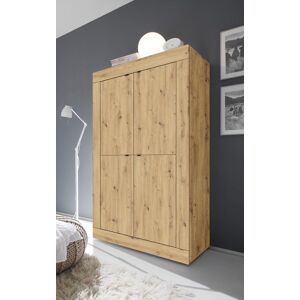Highboard HOME AFFAIRE "Basic Höhe 162 cm, Breite 102 cm, Kommode 4 Türen, Hochkommode", braun (artisan eichefarben), B:102cm H:162cm T:43cm, Sideboards, Highboard, Metallgriff, moderne Rahmenoptik, viel Stauraum, Farbauswahl Highboard HOME AFFAIRE "Basic Höhe 162 cm, Breite 102 cm, Kommode 4 Türen, Hochkommode", braun (artisan eichefarben), B:102cm H:162cm T:43cm, Sideboards, Highboard, Metallgriff, moderne Rahmenoptik, viel Stauraum, Farbauswahl
