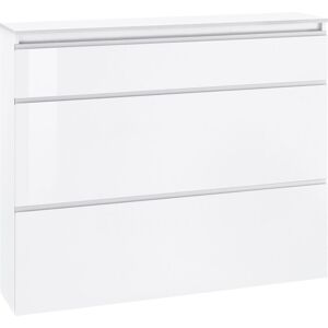 Schuhschrank HOME AFFAIRE "Magic Schuhschrank, Schuhkommode, Schuhregal, softgriff", weiss (weiß hochglanz lackiert), B:120cm H:108cm T:26,5cm, FSC-zertifizierter Holzwerkstoff, Schränke, Schuhschrank, 3 Klappen,Doppelschuhtrommeln,hochglanz lackiert oder Schuhschrank HOME AFFAIRE "Magic Schuhschrank, Schuhkommode, Schuhregal, softgriff", weiss (weiß hochglanz lackiert), B:120cm H:108cm T:26,5cm, FSC-zertifizierter Holzwerkstoff, Schränke, Schuhschrank, 3 Klappen,Doppelschuhtrommeln,hochglanz lackiert oder
