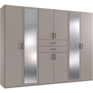 Kleiderschrank WIMEX "Diver Drehtürenschrank mit Spiegel, 180, 225 o. 270cm breit", schwarz (saharagrau, griffe schwarz), B:270cm H:207cm T:58cm, Schränke, Kleiderschrank, Bestseller Schlafzimmerschrank wahlweise 3 Innenausstattungen Kleiderschrank WIMEX "Diver Drehtürenschrank mit Spiegel, 180, 225 o. 270cm breit", schwarz (saharagrau, griffe schwarz), B:270cm H:207cm T:58cm, Schränke, Kleiderschrank, Bestseller Schlafzimmerschrank wahlweise 3 Innenausstattungen