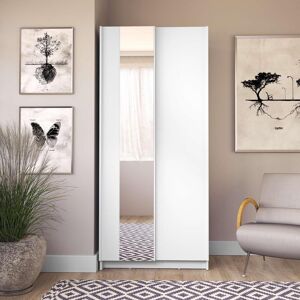 INOSIGN Hildreth Kleiderschrank - Schiebetüren, Weiß, 80cm breit INOSIGN Hildreth Kleiderschrank - Schiebetüren, Weiß, 80cm breit
