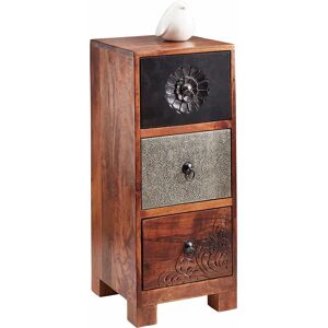 Home Affaire Sideboard - Carved Metal Fronts - 30x30x70 cm - Sideboard Home Affaire Sideboard - Carved Metal Fronts - 30x30x70 cm - Sideboard
