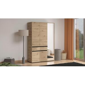 Kleiderschrank INOSIGN "Corbett, grifflose Optik, FSC-zertifziert, Made in Europe", braun (artisan eiche), B:138cm H:211cm T:54,5cm, FSC-zertifizierter Holzwerkstoff, Schränke, Kleiderschrank, mit Spiegel, 1 Schublade und Innenausstattung Kleiderschrank INOSIGN "Corbett, grifflose Optik, FSC-zertifziert, Made in Europe", braun (artisan eiche), B:138cm H:211cm T:54,5cm, FSC-zertifizierter Holzwerkstoff, Schränke, Kleiderschrank, mit Spiegel, 1 Schublade und Innenausstattung