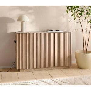 Sideboard HOMSY BY ANA JOHNSON "Solva", naturfarben, B:119cm H:80cm T:40cm, Sideboards, Sideboard, Holzoptik aus Esche, geriffelte Front, Keramikplatte, Breite 119 cm Sideboard HOMSY BY ANA JOHNSON "Solva", naturfarben, B:119cm H:80cm T:40cm, Sideboards, Sideboard, Holzoptik aus Esche, geriffelte Front, Keramikplatte, Breite 119 cm