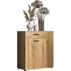 Kommode HOME AFFAIRE "Amrum", evoke eiche, B:80cm H:89cm T:36cm, Holzwerkstoff, Kunststoff, Sideboards, Kommode, Schuhschrank 2 Türen & 1 Vollauszug Schublade - (B/T/H) 80/36/89 cm Kommode HOME AFFAIRE "Amrum", evoke eiche, B:80cm H:89cm T:36cm, Holzwerkstoff, Kunststoff, Sideboards, Kommode, Schuhschrank 2 Türen & 1 Vollauszug Schublade - (B/T/H) 80/36/89 cm