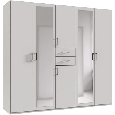 Kleiderschrank WIMEX "Diver Drehtürenschrank mit Spiegel, 180, 225 o. 270cm breit", schwarz (weiß, griffe schwarz), B:225cm H:207cm T:58cm, Schränke, Kleiderschrank, Bestseller Schlafzimmerschrank wahlweise 3 Innenausstattungen Kleiderschrank WIMEX "Diver Drehtürenschrank mit Spiegel, 180, 225 o. 270cm breit", schwarz (weiß, griffe schwarz), B:225cm H:207cm T:58cm, Schränke, Kleiderschrank, Bestseller Schlafzimmerschrank wahlweise 3 Innenausstattungen