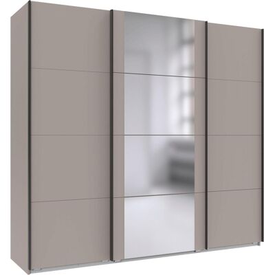 Schwebetürenschrank WIMEX "Bern Schiebetürenschrank", schwarz (saharagrau, griffe: schwarz), B:180cm H:210cm T:64cm, Holzwerkstoff, Schränke, Schwebetürenschrank, Schrank mit zusätzlicher Innenausstattung, Garderobe Schwebetürenschrank WIMEX "Bern Schiebetürenschrank", schwarz (saharagrau, griffe: schwarz), B:180cm H:210cm T:64cm, Holzwerkstoff, Schränke, Schwebetürenschrank, Schrank mit zusätzlicher Innenausstattung, Garderobe