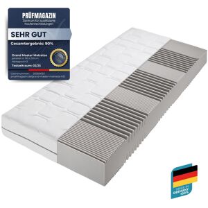 BECO Grand Master Matratze - 90x200 cm, Weiß, 26cm Hoch, Ergonomische Zonen BECO Grand Master Matratze - 90x200 cm, Weiß, 26cm Hoch, Ergonomische Zonen