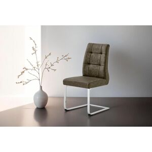 Esszimmerstuhl BYLIVING "Marlen XXL", braun (vintage braun, verchromt), B:47cm H:96cm T:62cm, Stühle, Esszimmerstuhl, bis zu 150 kg belastbar, Vintage-Bezug, Freischwinger Esszimmerstuhl BYLIVING "Marlen XXL", braun (vintage braun, verchromt), B:47cm H:96cm T:62cm, Stühle, Esszimmerstuhl, bis zu 150 kg belastbar, Vintage-Bezug, Freischwinger