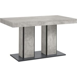 Esstisch HELA "ROSE", grau (betonoptik, anthrazit), B:140cm H:76cm T:80cm, Tische, Esstisch, Auszugsfunktion, Breite 140-180 cm Esstisch HELA "ROSE", grau (betonoptik, anthrazit), B:140cm H:76cm T:80cm, Tische, Esstisch, Auszugsfunktion, Breite 140-180 cm