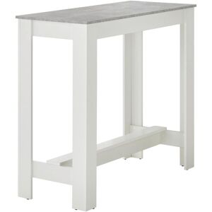Bartisch STOLKOM "Modesto Küchentisch, Bistrotisch, Stehtisch Küche, BxHxT 115x103x50 cm", beton, weiß dekor, weiß dekor, beton dekor, H:103cm, Tische, Bartisch, Grozügige Fläche, Stabiler Halt, Tischplatte melaminbeschichtet Bartisch STOLKOM "Modesto Küchentisch, Bistrotisch, Stehtisch Küche, BxHxT 115x103x50 cm", beton, weiß dekor, weiß dekor, beton dekor, H:103cm, Tische, Bartisch, Grozügige Fläche, Stabiler Halt, Tischplatte melaminbeschichtet