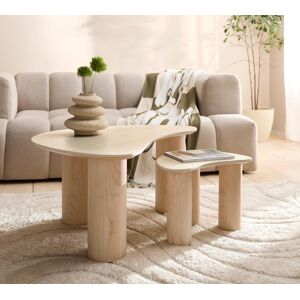 Couchtisch HOMSY BY ANA JOHNSON "Laysy", naturfarben, B:100cm H:45cm T:65cm, Tische, Couchtisch, mit einer Keramikplatte und massiven Eschenholzbeinen Couchtisch HOMSY BY ANA JOHNSON "Laysy", naturfarben, B:100cm H:45cm T:65cm, Tische, Couchtisch, mit einer Keramikplatte und massiven Eschenholzbeinen