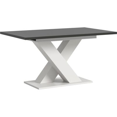 Esstisch HOME AFFAIRE "Motus, ausziehbar 150 -190 cm, inklusive 40 cm Einlegeplatte", weiss (weiß, grau nachbildung, weiß nachbildung, grau nachbildung), B:150cm H:76cm T:90cm, Tische, Esstisch, X-Gestell mit Bodenplatte, Tisch, Küchentisch, Esszimmer, Kü Esstisch HOME AFFAIRE "Motus, ausziehbar 150 -190 cm, inklusive 40 cm Einlegeplatte", weiss (weiß, grau nachbildung, weiß nachbildung, grau nachbildung), B:150cm H:76cm T:90cm, Tische, Esstisch, X-Gestell mit Bodenplatte, Tisch, Küchentisch, Esszimmer, Kü