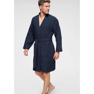 Unisex-Bademantel GOODPRODUCT "Nora, ideal für Sauna & Spa, Hotelbademantel, Morgenmantel" Gr. S, blau (navy), L:100cm, Waffelpiqué, Hausmäntel, Unisex-Bademantel, Damen & Herren, Kimono-Kragen, Waffelpiqué, Baumwolle, Reisebademantel Unisex-Bademantel GOODPRODUCT "Nora, ideal für Sauna & Spa, Hotelbademantel, Morgenmantel" Gr. S, blau (navy), L:100cm, Waffelpiqué, Hausmäntel, Unisex-Bademantel, Damen & Herren, Kimono-Kragen, Waffelpiqué, Baumwolle, Reisebademantel