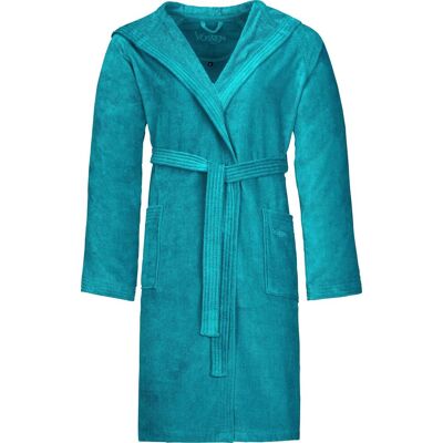 Unisex-Bademantel VOSSEN "Texas, ideal für Sauna & Spa, Hotelbademantel, Morgenmantel" Gr. XL, blau (lagoon), L:113cm, Webvelours, Hausmäntel, Unisex-Bademantel, für Damen & Herren Unisex-Bademantel VOSSEN "Texas, ideal für Sauna & Spa, Hotelbademantel, Morgenmantel" Gr. XL, blau (lagoon), L:113cm, Webvelours, Hausmäntel, Unisex-Bademantel, für Damen & Herren