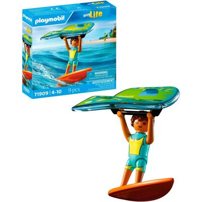 Konstruktions-Spielset PLAYMOBIL "Wingsurfer (71909), My Life", bunt, Spielbausteine, Kinder, Kunststoff, Konstruktions-Spielset, Made in Europe Konstruktions-Spielset PLAYMOBIL "Wingsurfer (71909), My Life", bunt, Spielbausteine, Kinder, Kunststoff, Konstruktions-Spielset, Made in Europe