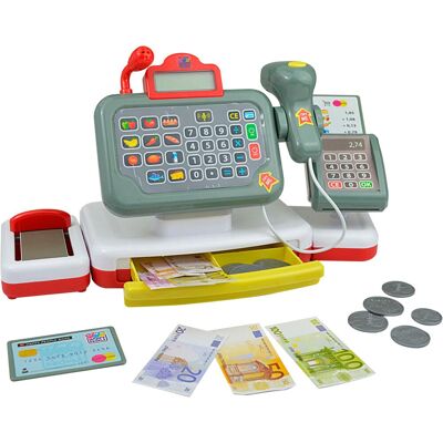 Spielkasse HAPPY PEOPLE, bunt, Spielkasse, KinderB:15,5cm H:20cm L:38cm, Kunststoff, Spielkasse, mit Rechnerfunktion und LCD Bildschirm, B:15,5cm H:20cm L:38cm Spielkasse HAPPY PEOPLE, bunt, Spielkasse, KinderB:15,5cm H:20cm L:38cm, Kunststoff, Spielkasse, mit Rechnerfunktion und LCD Bildschirm, B:15,5cm H:20cm L:38cm
